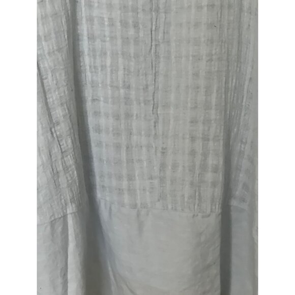 Cynthia Rowley Linen ablene Light Blue Textured Blouse 2X Lightweight Lagenlook - Picture 7 of 10